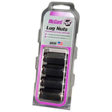 McGard Hex Lug Nut (Cone Seat) M14X1.5 / 22mm Hex / 1.635in. Length (4-Pack) - Black 
