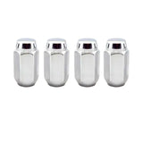 McGard Hex Lug Nut (Cone Seat) M14X1.5 / 22mm Hex / 1.635in. Length (4-Pack) - Chrome 