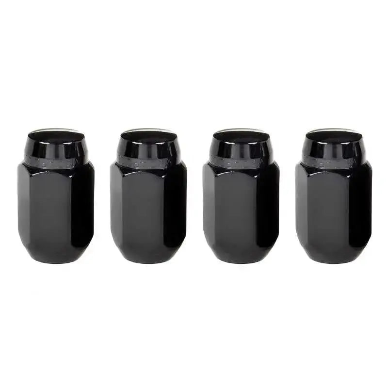 McGard Hex Lug Nut (Cone Seat) M14X1.5 / 22mm Hex / 1.635in. Length (4-Pack) - Black 