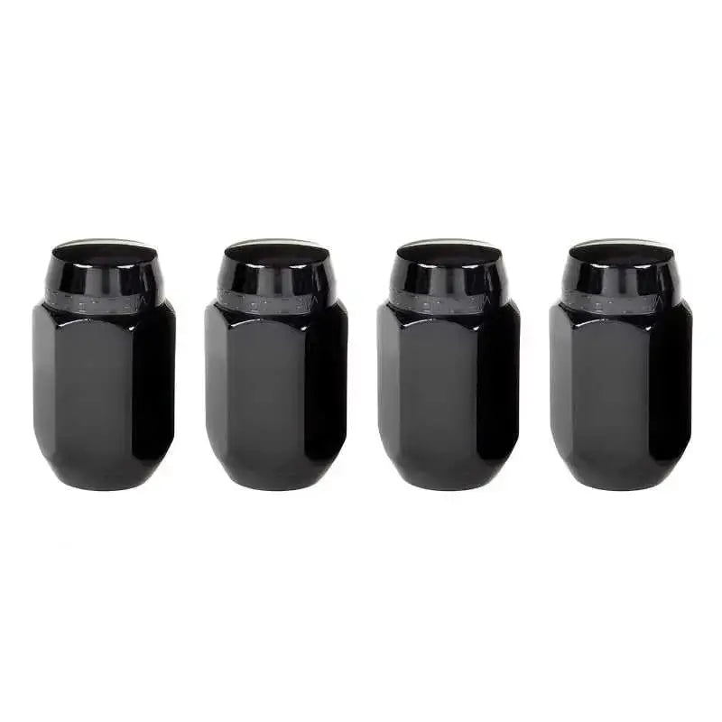 McGard Hex Lug Nut (Cone Seat) M14X1.5 / 22mm Hex / 1.635in. Length (4-Pack) - Black 