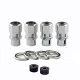 McGard Hex Lug Nut (Drag Racing Short Shank) 1/2-20 / 13/16 Hex / 1.6in. Length (4-Pack) - Chrome - 60127