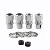 McGard Hex Lug Nut (Drag Racing Short Shank) 1/2-20 / 13/16 Hex / 1.6in. Length (4-Pack) - Chrome - 60127