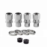 McGard Hex Lug Nut (Drag Racing Short Shank) 1/2-20 / 13/16 Hex / 1.6in. Length (4-Pack) - Chrome 