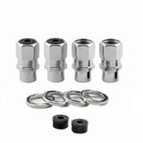 McGard Hex Lug Nut (Drag Racing Short Shank) 1/2-20 / 13/16 Hex / 1.6in. Length (4-Pack) - Chrome 