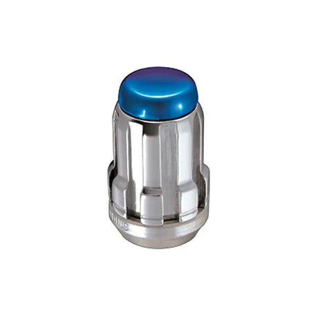 McGard SplineDrive Lug Nut (Cone Seat) M12X1.25 / 1.24in. Length (4-Pack) - Blue Cap (Req. Tool) 