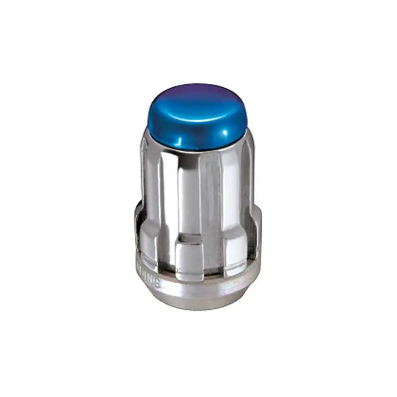 McGard SplineDrive Lug Nut (Cone Seat) M12X1.25 / 1.24in. Length (4-Pack) - Blue Cap (Req. Tool) 