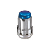 McGard SplineDrive Lug Nut (Cone Seat) M12X1.25 / 1.24in. Length (4-Pack) - Blue Cap (Req. Tool) 
