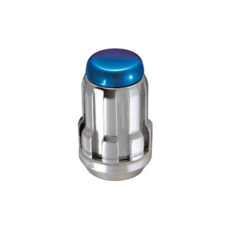 McGard SplineDrive Lug Nut (Cone Seat) M12X1.25 / 1.24in. Length (4-Pack) - Blue Cap (Req. Tool) 
