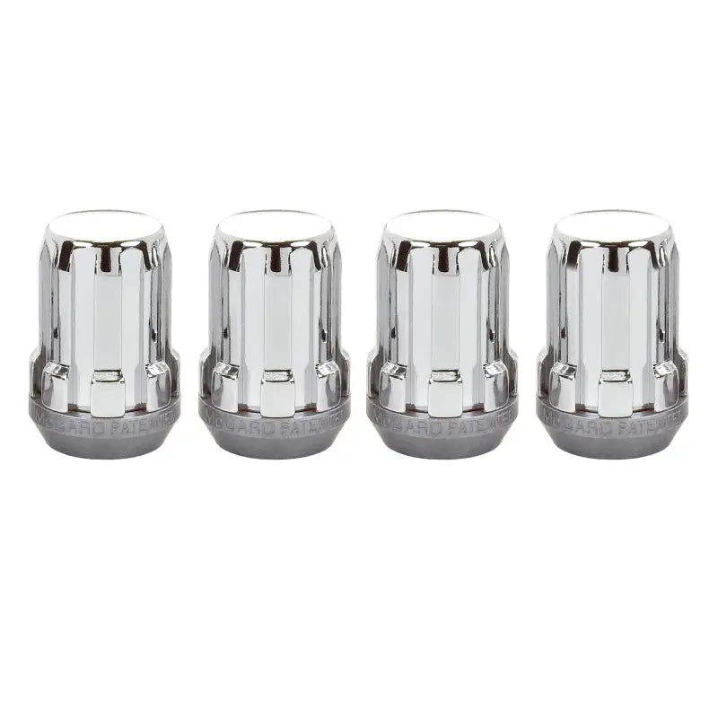 McGard SplineDrive Lug Nut (Cone Seat) M12X1.5 / 1.24in. Length (4-Pack) - Chrome (Req. Tool) - 65357