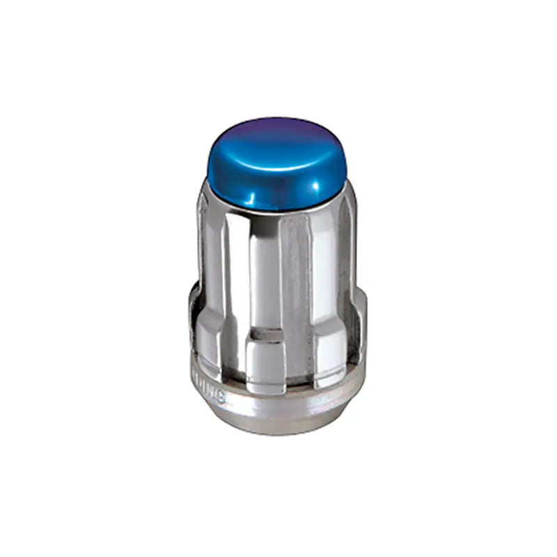 Chrome splinedrive lug nut with blue cap for McGard SplineDrive Lug sets
