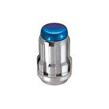Chrome splinedrive lug nut with blue cap for McGard SplineDrive Lug sets