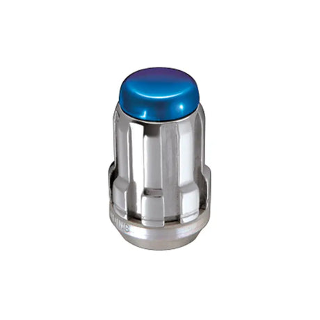 Blue-topped Chrome McGard SplineDrive Lug Nut for secure wheel fitment