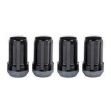 McGard SplineDrive Lug Nut (Cone Seat) M14X1.5 / 1.648in. Length (4-Pack) - Black (Req. Tool) - 65315BK