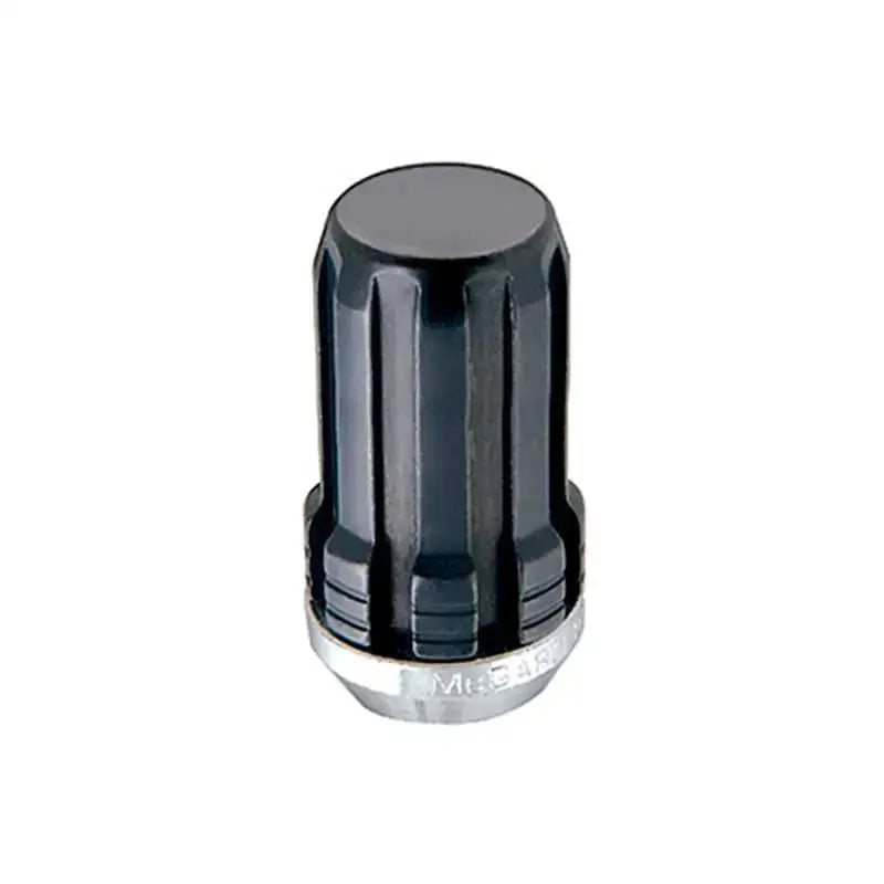 McGard SplineDrive Lug Nut (Cone Seat) M14X1.5 / 1.648in. Length (4-Pack) - Black (Req. Tool) 