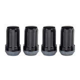 McGard SplineDrive Lug Nut (Cone Seat) M14X1.5 / 1.648in. Length (4-Pack) - Black (Req. Tool) 