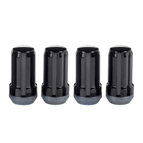 McGard SplineDrive Lug Nut (Cone Seat) M14X1.5 / 1.935in. Length (4-Pack) - Black (Req. Tool) 