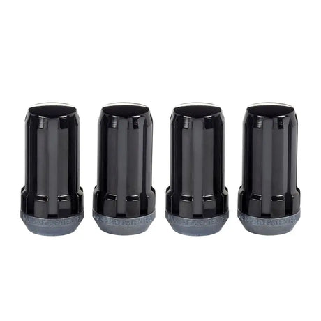 McGard SplineDrive Lug Nut (Cone Seat) M14X1.5 / 1.935in. Length (4-Pack) - Black (Req. Tool) - 65310BK