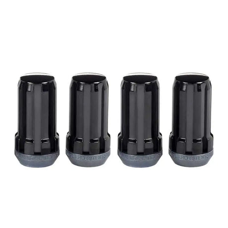 McGard SplineDrive Lug Nut (Cone Seat) M14X1.5 / 1.935in. Length (4-Pack) - Black (Req. Tool) 