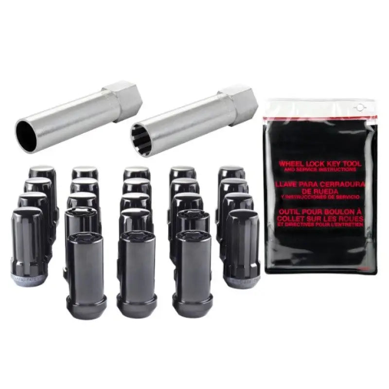 McGard 65585BK McGard SplineDrive Tuner 23-PC Jeep JL Install Kit w/Locks & Tool (Cone) M14X1.5 / 22m Hex - Black - 65585BK