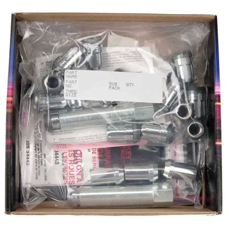 McGard SplineDrive Tuner 4 Lug Install Kit w/Locks & Tool (Cone) M12X1.5 / 13/16 Hex - Chrome - 65457