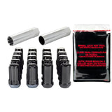 McGard SplineDrive Tuner 5 Lug Install Kit w/Locks & Tool (Cone) M14X1.5 / 1in. Hex - Blk - 65510BK