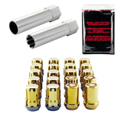 McGard 65554GD McGard SplineDrive Tuner 5 Lug Install Kit w/Locks & Tool (Cone) M12X1.25 / 13/16 Hex - Gold - 65554GD
