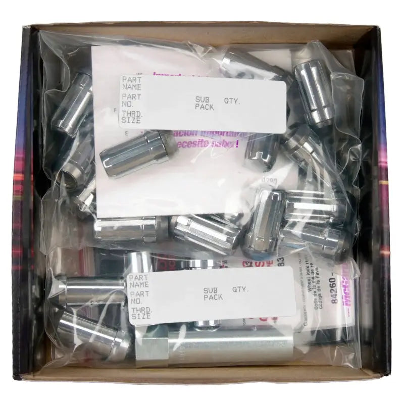McGard SplineDrive Tuner 5 Lug Install Kit w/Locks & Tool (Cone) 1/2-20 / 13/16 Hex - Chrome - 65540