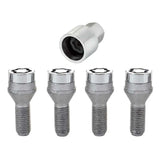 McGard Wheel Lock Bolt Set - 4pk. (Cone Seat) M12X1.25 / 19mm Hex / 25.6mm Shank Length - Chrome 