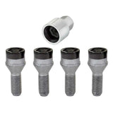 McGard Wheel Lock Bolt Set - 4pk. (Cone Seat) M12X1.5 / 17mm Hex / 25.5mm Shank Length - Black 