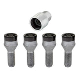 McGard Wheel Lock Bolt Set - 4pk. (Cone Seat) M12X1.5 / 17mm Hex / 25.5mm Shank Length - Black 