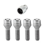 McGard Wheel Lock Bolt Set - 4pk. (Cone Seat) M12X1.5 / 17mm Hex / 31.7mm Shank Length - Chrome 
