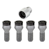 McGard Wheel Lock Bolt Set - 4pk. (Cone Seat) M14X1.25 / 17mm Hex / 27.3mm Shank Length - Black 