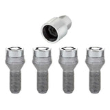 McGard Wheel Lock Bolt Set - 4pk. (Cone Seat) M14X1.25 / 17mm Hex / 27.3mm Shank Length - Chrome 