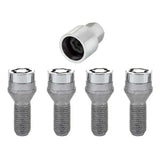 McGard Wheel Lock Bolt Set - 4pk. (Cone Seat) M14X1.25 / 17mm Hex / 27.3mm Shank Length - Chrome 