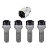 McGard Wheel Lock Bolt Set - 4pk. (Cone Seat) M14X1.5 / 17mm Hex / 31.0mm Shank Length - Black 