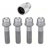 McGard Wheel Lock Bolt Set - 4pk. (Radius Seat) M14X1.5 / 17mm Hex / 45.0mm Shank Length - Chrome 