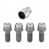 McGard Wheel Lock Bolt Set - 4pk. (Radius Seat) M14X1.5 / 17mm Hex / 26.7mm Shank Length - Chrome 