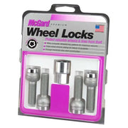 McGard McGard Wheel Lock Bolt Set - 4pk. (Radius Seat) M14X1.5 / 17mm Hex / 45.0mm Shank Length - Chrome