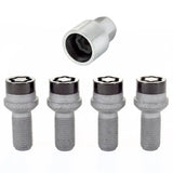McGard Wheel Lock Bolt Set - 4pk. (Radius Seat) M14X1.5 / 17mm Hex / 26.7mm Shank Length - Black - 28318