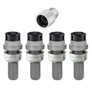 McGard 28320 McGard Wheel Lock Bolt Set - 4pk. (Radius Seat) M14X1.5 / 17mm Hex / 28.2mm Shank Length - Black - 28320