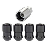McGard Wheel Lock Nut Set - 4pk. (Cone Seat) 1/2-20 / 3/4 & 13/16 Dual Hex / 1.46in. Length - Black 