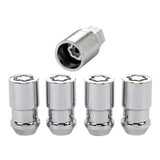 McGard Wheel Lock Nut Set - 4pk. (Cone Seat) 1/2-20 / 3/4 & 13/16 Dual Hex / 1.66in. Length - Chrome 