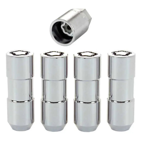 McGard Wheel Lock Nut Set - 4pk. (Cone Seat Duplex) 9/16-18 / 7/8 Hex / 2.5in. Length - Chrome 