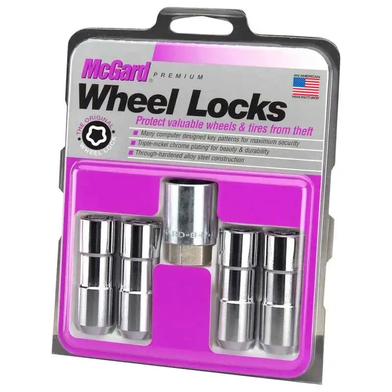 McGard Wheel Lock Nut Set - 4pk. (Cone Seat Duplex) 9/16-18 / 7/8 Hex / 2.5in. Length - Chrome 