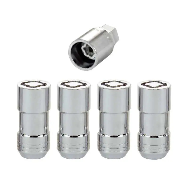 McGard Wheel Lock Nut Set - 4pk. (Cone Seat) M14X1.5 / 21mm & 22mm Dual Hex / 1.965in. L - Chrome 