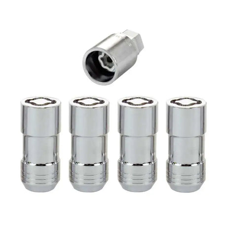 McGard Wheel Lock Nut Set - 4pk. (Cone Seat) M14X1.5 / 21mm & 22mm Dual Hex / 1.965in. L - Chrome 