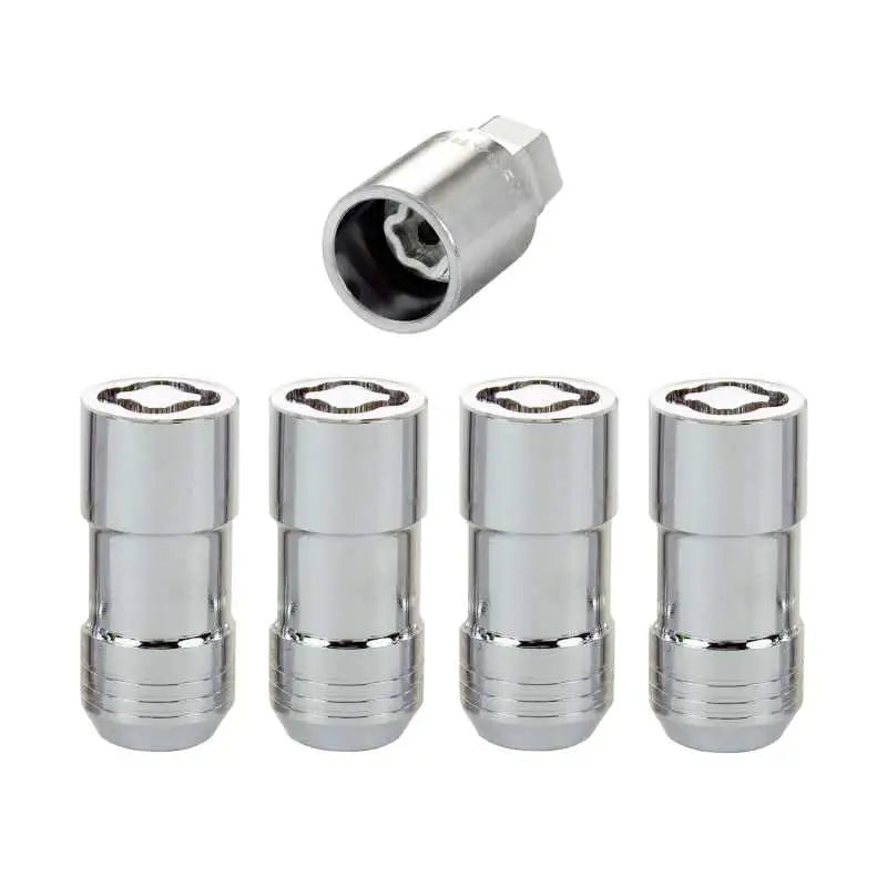 McGard Wheel Lock Nut Set - 4pk. (Cone Seat) M14X1.5 / 21mm & 22mm Dual Hex / 1.965in. L - Chrome 
