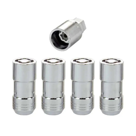 McGard Wheel Lock Nut Set - 4pk. (Cone Seat) M14X1.5 / 21mm & 22mm Dual Hex / 1.965in. L - Chrome 