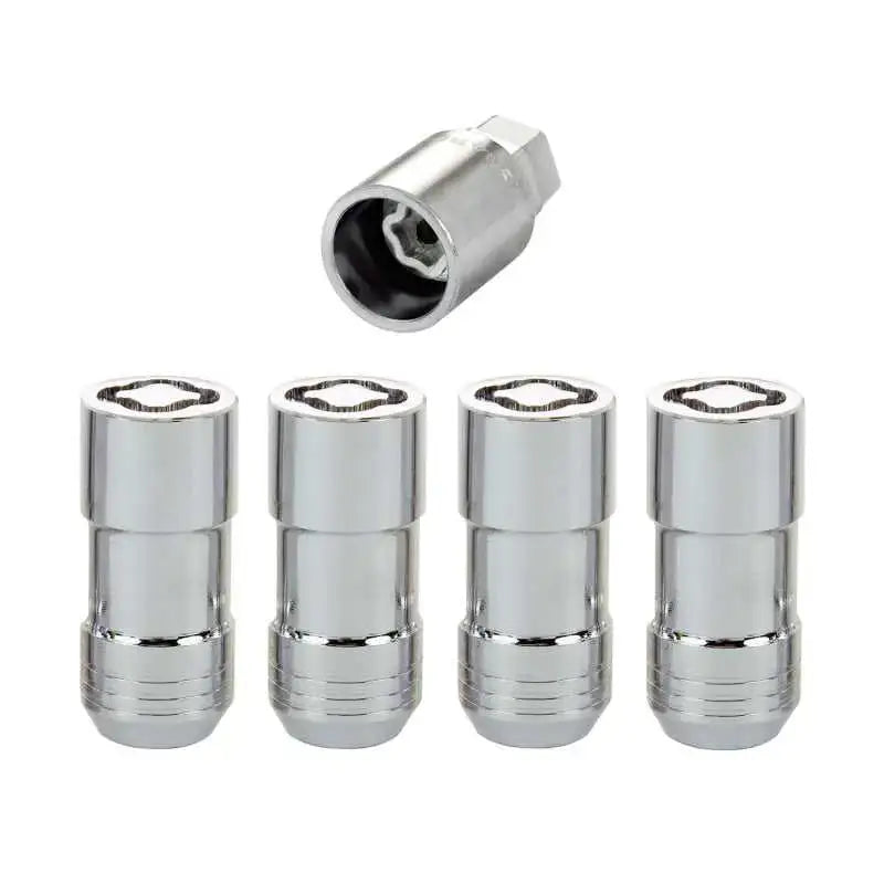 McGard Wheel Lock Nut Set - 4pk. (Cone Seat) M14X1.5 / 21mm & 22mm Dual Hex / 1.965in. L - Chrome 