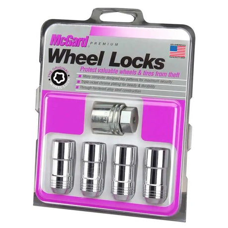 McGard Wheel Lock Nut Set - 4pk. (Cone Seat) M14X2.0 / 13/16 Hex / 2.25in. Length - Chrome 